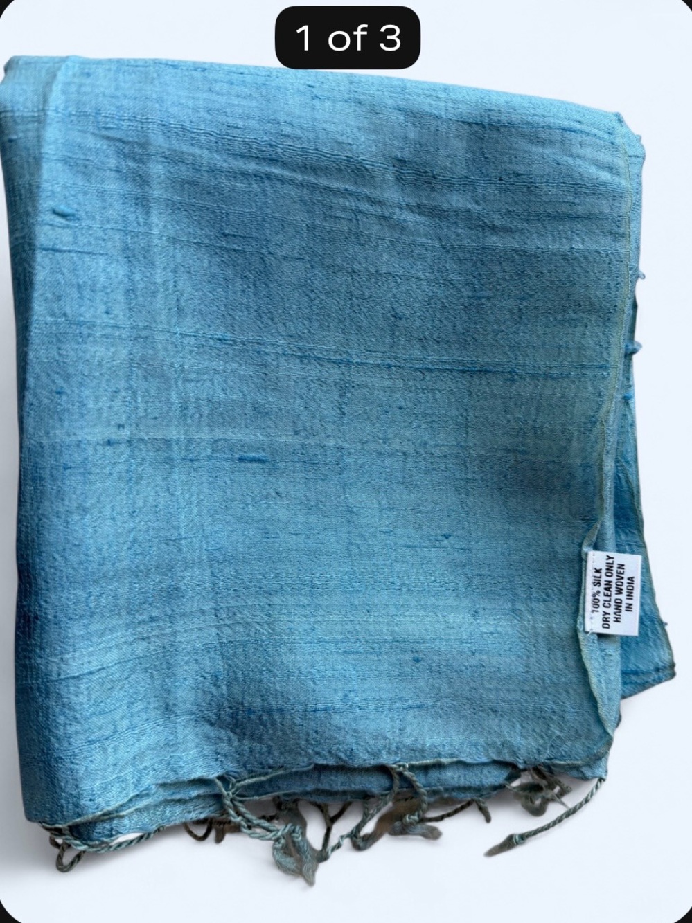 NEW 100% Silk Blend - Teal Blue light weight scarf